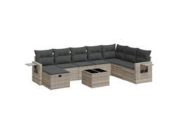 Garden Sofa Set, Garden Sofa Sets Vidaxl Cinzeto Rattan / Vime (n/a)