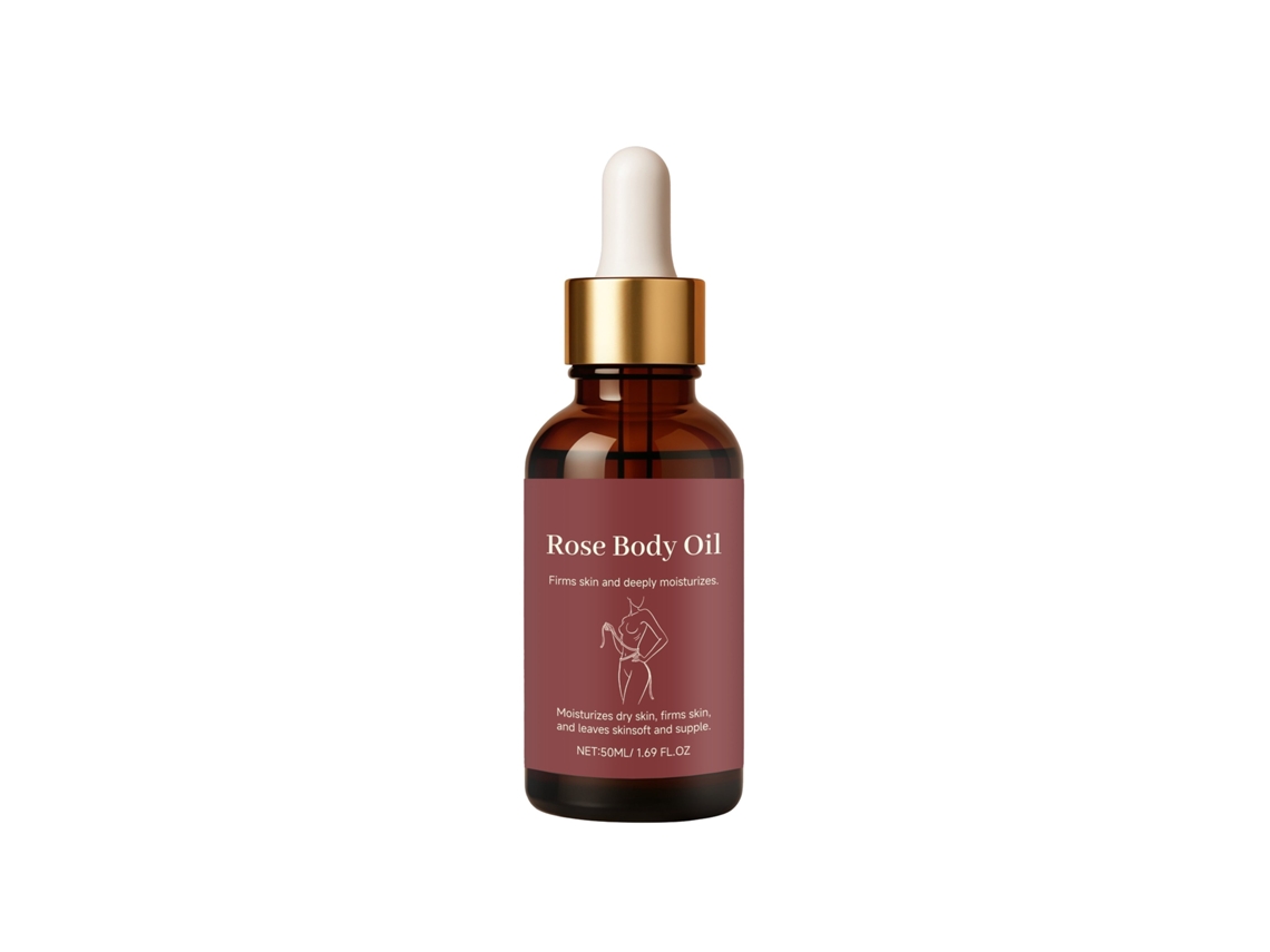 Óleo Corporal Rose LAXISCREED, Fórmula Natural para Hidratar Profundamente