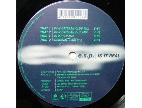 Vinil Is It Real L.m.e. Records, Arcade Music Company