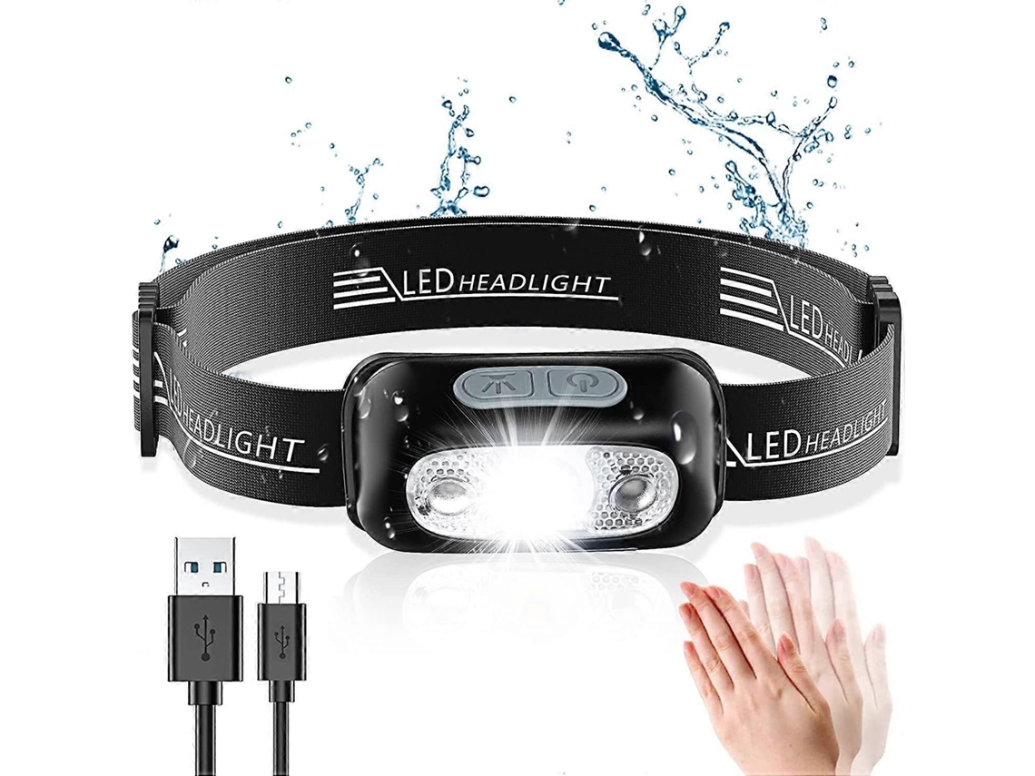Farol Com Sensor De Gestos, Farol Led Recarregável Ultra Brilhante, 160 Olysi Shop