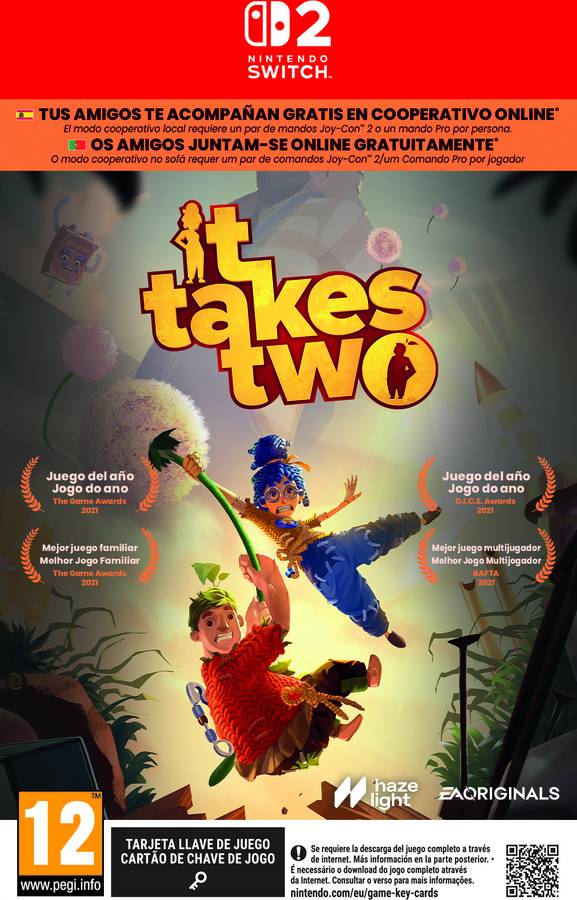 Pré-venda Jogo Nintendo Switch 2 It Takes Two (Game Key Card)