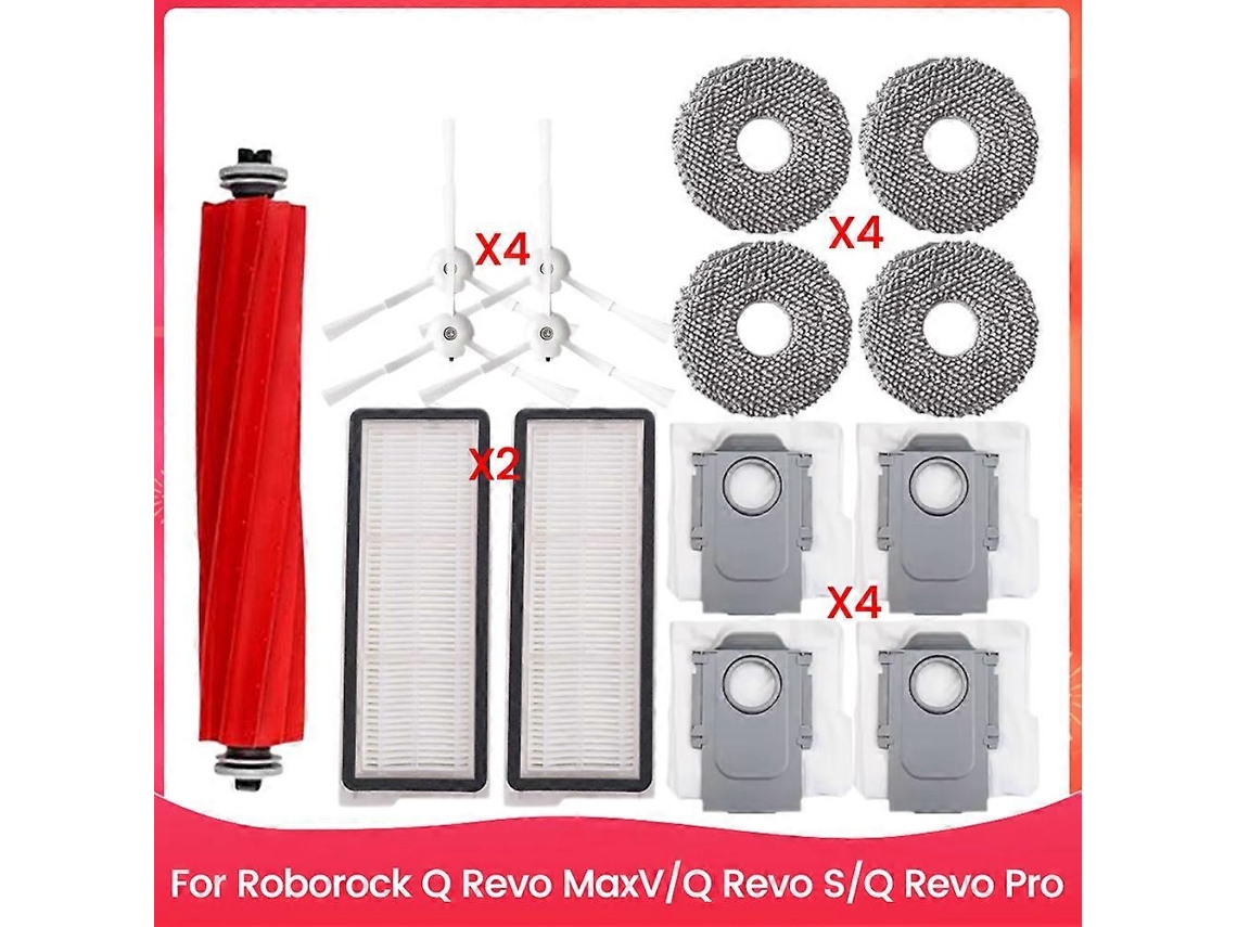 For Q Maxv/q S/q Pro Replacement Parts Main Side Brush Dust Bag Hepa Filter Mop Cloths A