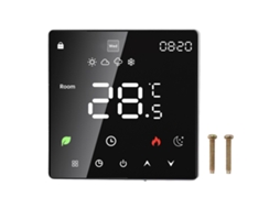 Termostato digital inteligente, programável, com tela LCD e touchscreen, Wi-Fi, para aquecimento de piso, 90v-240v S/MARCA