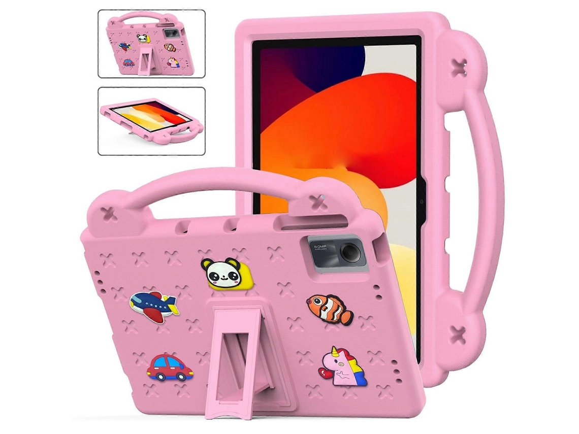 Capa Para Tablet Infantil Eva À Prova De Choque Com Suporte E Alça Facpoet