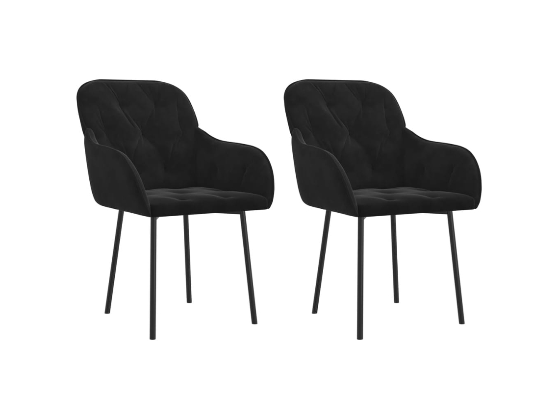Dining Chair, Dining Chairs Vidaxl Preto Veludo (n/a)
