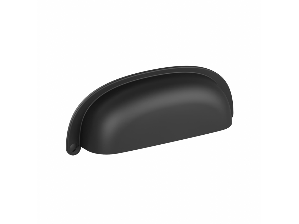 Conjunto de 6 Puxadores em Zamac com 96mm de centro, verniz preto HARDWAREXCHANGE