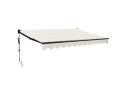 Automatic Retractable Awning, Automatic Retractable Awnings Vidaxl Creme Tecido (3.5 X 2.5 M)
