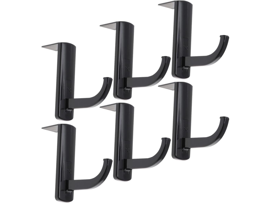 Suporte Portátil Para Fones De Ouvido Lifkome, 6 Peças, Em Plástico Preto, Para Escritório E Sala De Estudos