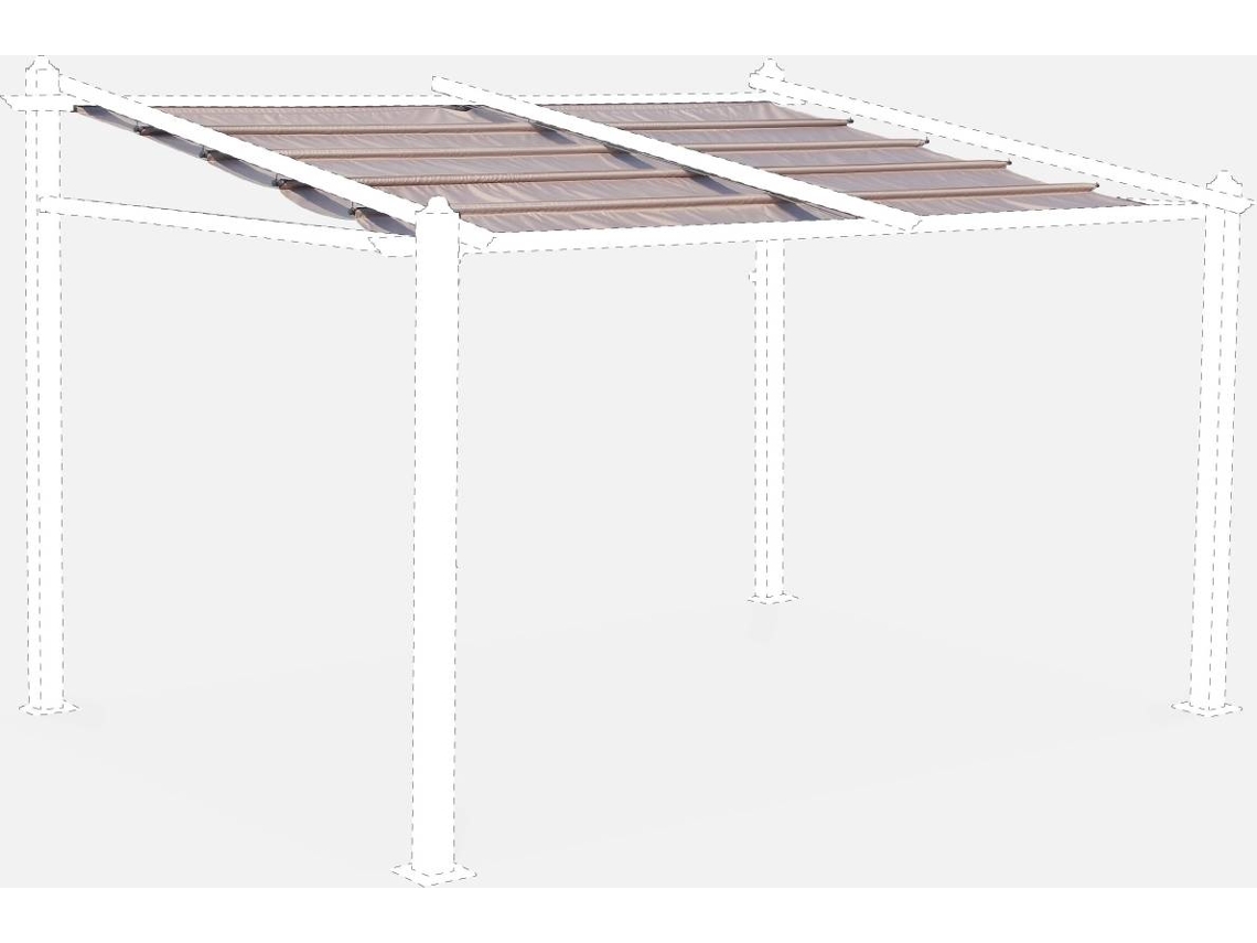 Encerado de Substituição para Pérgola SWEEEK Murum (Castanho - 3X4M)