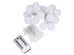 Laxiscreed Cordão De Luz Led Com Bolas De Algodão Para Decoração De Natal E Festas Festivas