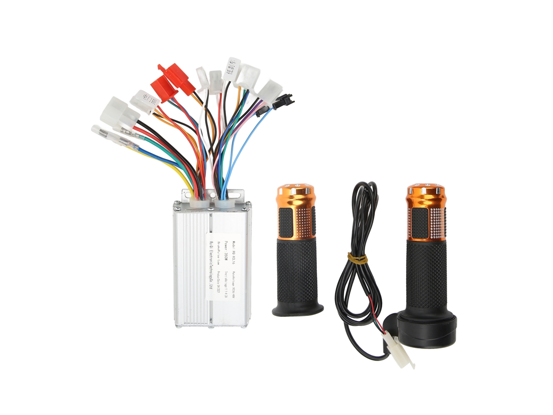 Controlador sem escobillas 350w 36v 48v com manípulo de acelerador para bicicleta e motocicleta elétrica
