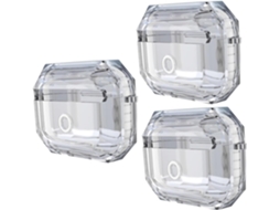 Conjunto de 3 Peças de Estojo Transparente em Tpu para Fones de Ouvido Sem Fio, Compatível e Durável. SFUSHOS