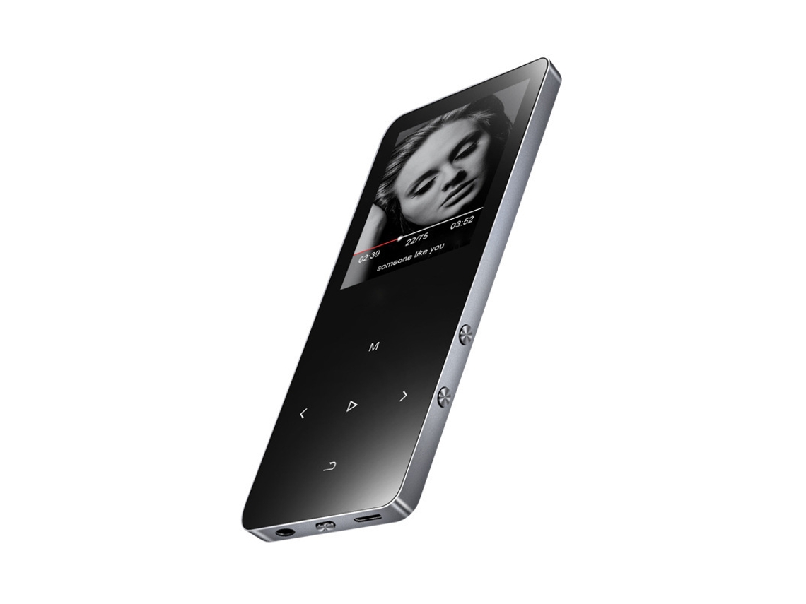 MP3 YIZHOOD X2 (4G) Bluetooth1,8 polegadas Touch Screen Metal Hifi Som reproduzido externamente Prata
