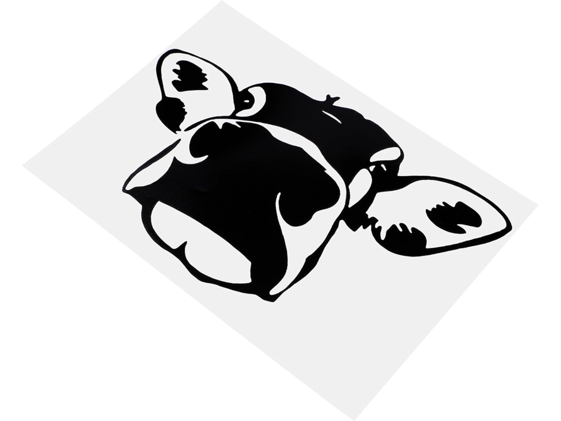 Adesivos de PVC branco para carro com estampa de vaca, para decoração e proteção.