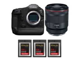 Eos R1 + Rf 50mm F/1.2 L Usm + 3 Sandisk 64gb Extreme Pro Cfexpress Type B + Ebook “20 Dicas para Fotos Que Impressionam” CANON