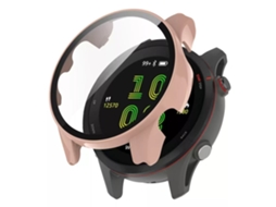 Capa Protetora, Compatível Com Relógio Garmin Forerunner 265s, Rosa Cereja.