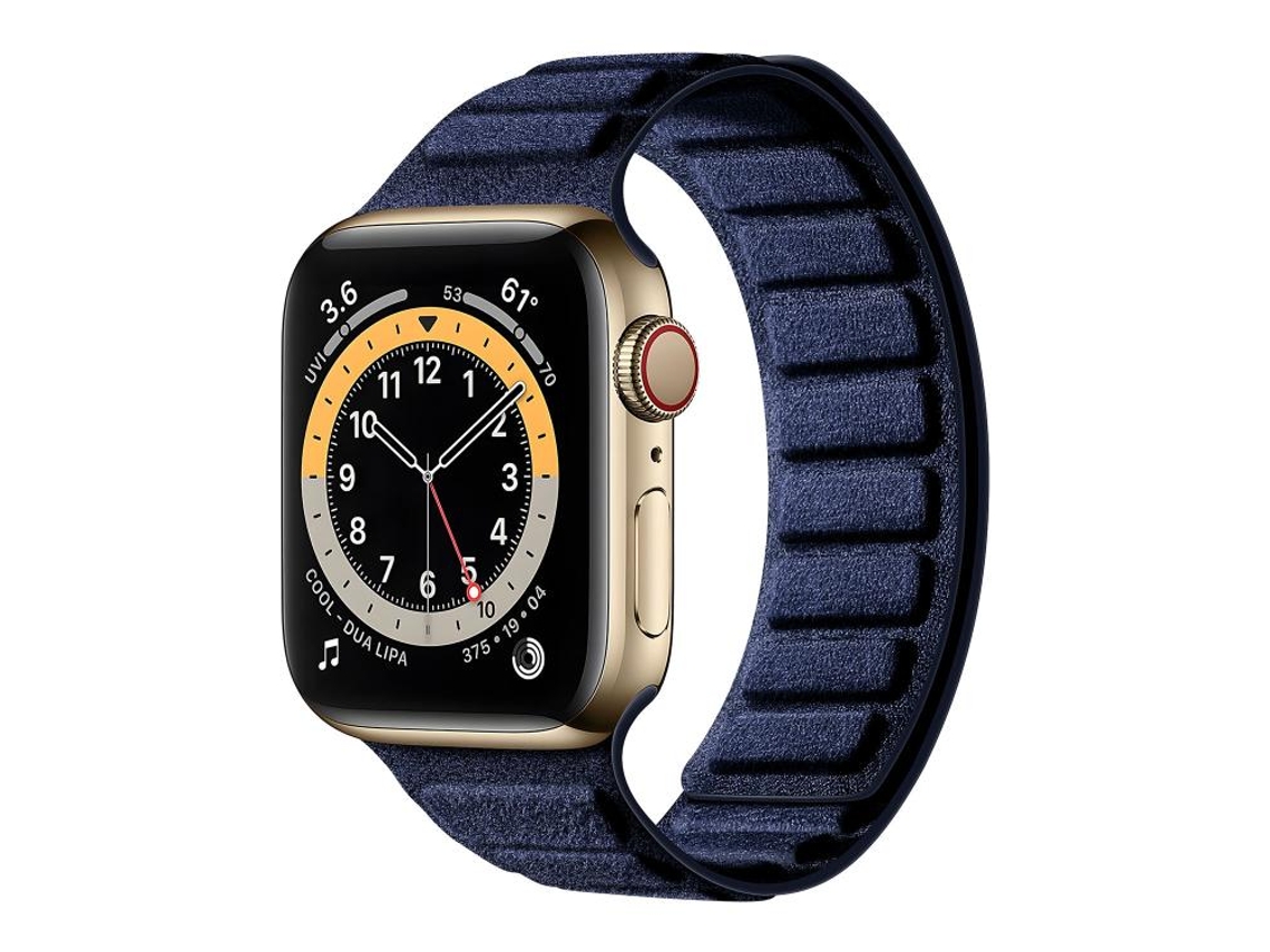 Bracelete Apple Watch Camurça Imanação Quadrada Fecho Magnético XIAOMOYU