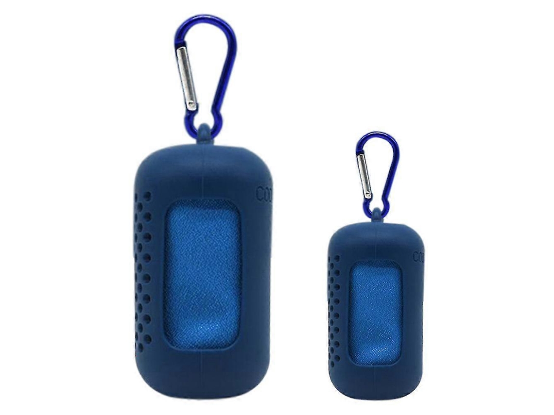 Conjunto de 2 Toalhas Refrescantes, de Microfibra de Secagem Rápida para Viagem, Ideal para Academia, Ioga e Esportes Ao Ar Livre AQUAFORGE