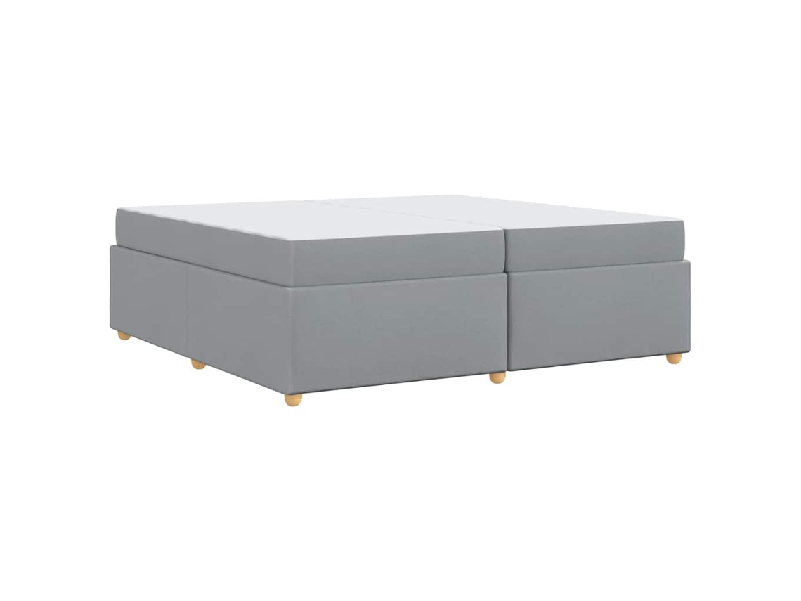 Conjunto 1 Cama Moderna Vidaxl Cinzento-claro Tecido (200 X 200 Cm)