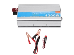 Inversor de dupla utilização de 1200 W para carros e residências, com certificações CE e FCC, fabricado em liga de alumínio.