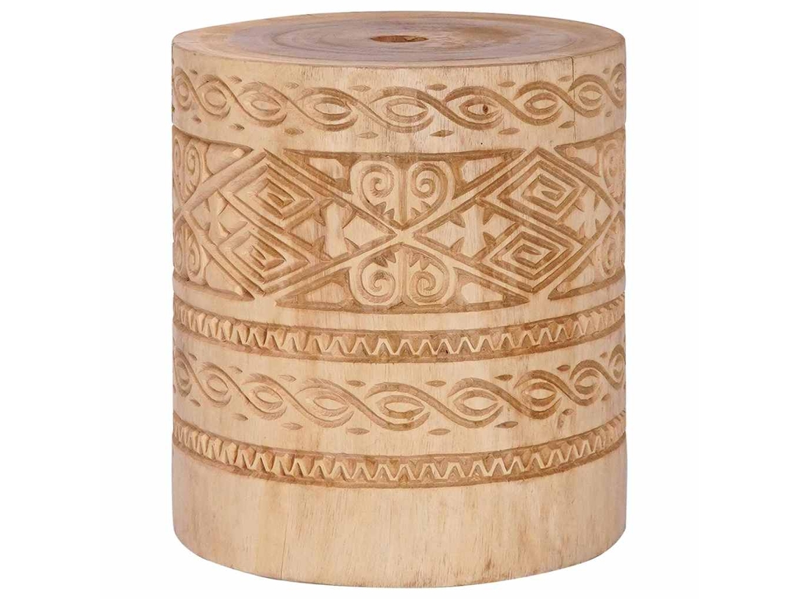Conjunto 1 Base Para Chapéu De Sol Vidaxl Castanho Madeira (ø34 X 40 Cm)