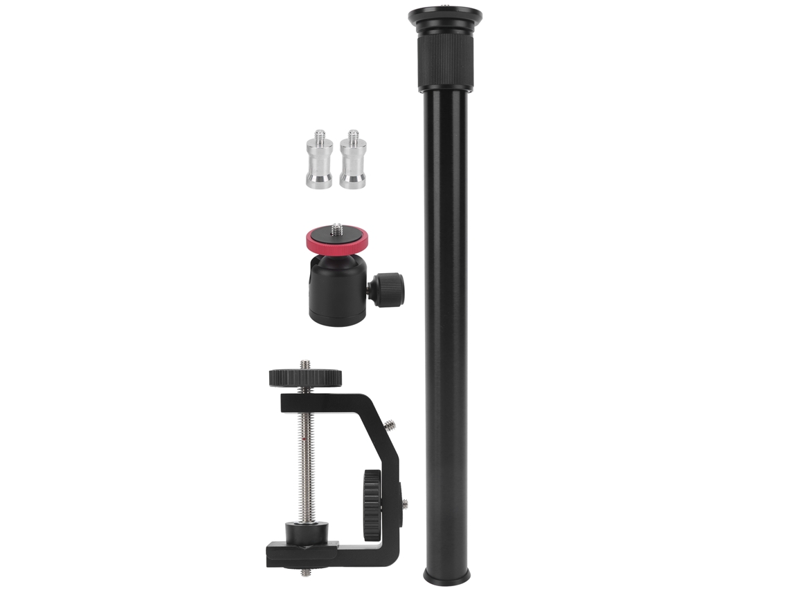 Desktop Adjustable C Clamp Holder Fill Light 1/4in Screw Alloy Stand With Ball Headstand Set LAXISCREED