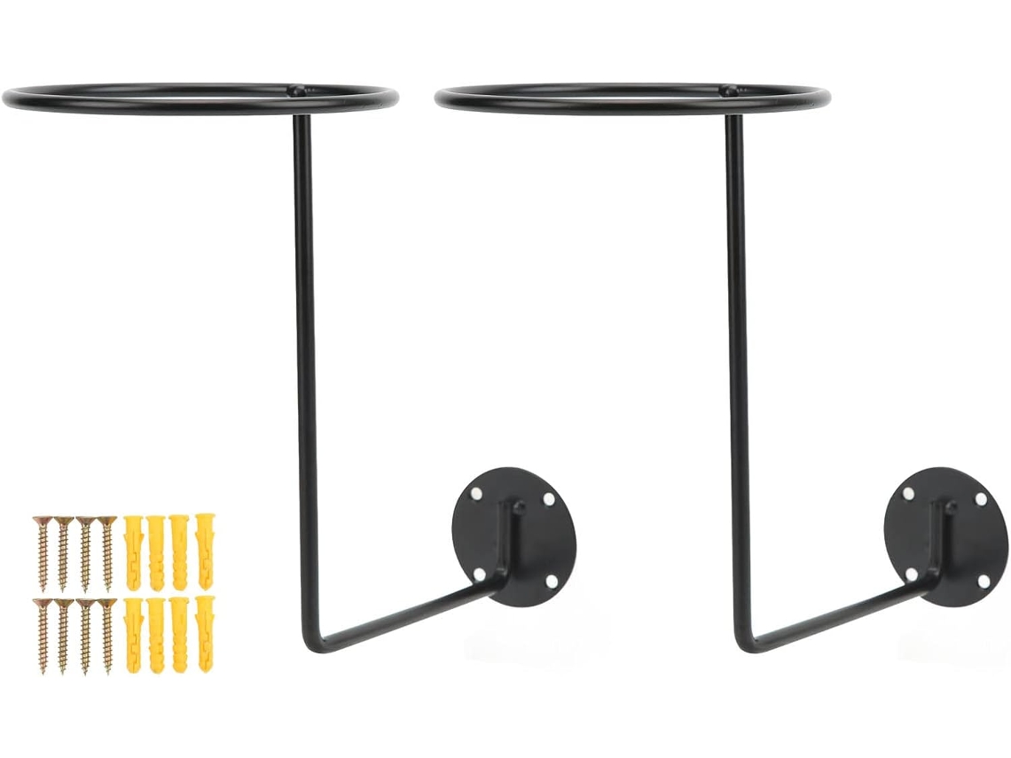 Suporte Para Capacete De Motocicleta 2 Peças, Suporte De Parede Para Exibição Capacetes, Construção Robusta Em Ferro Com
