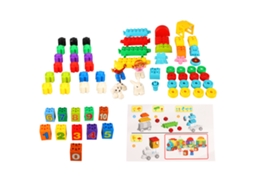 Brinquedo De Blocos De Trem Colorido Para Crianças, Jogo Educativo Precoce Com Números E Construção De Trens