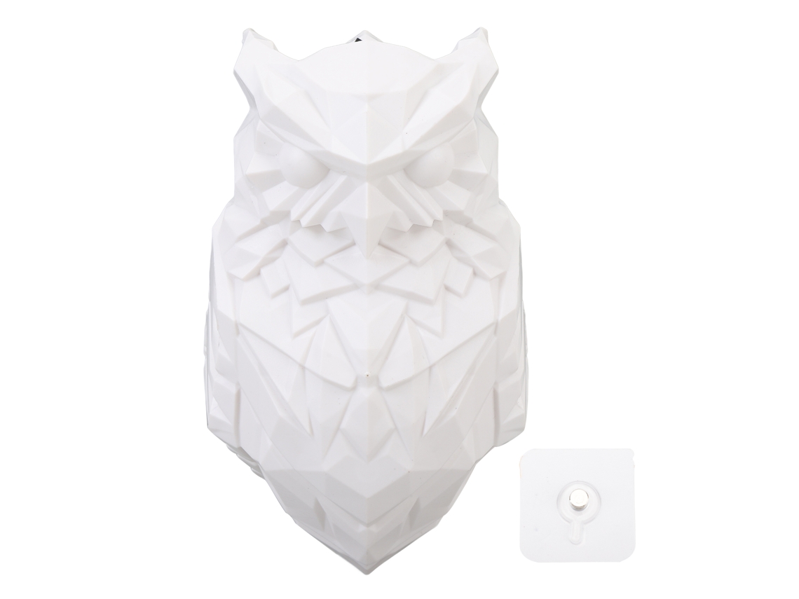 Lâmpada de parede coruja 3D LED, decorativa, bateria, quarto, escada, corredor, bar