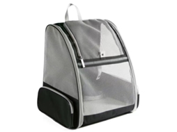 Mochila Dobrável para Gatos, Adequada para Cães e Gatos de Pequeno Porte, com 3 Janelas de Malha Respirável, Preta PANOONA