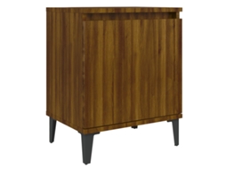 Bed Cabinet, Bed Cabinets Vidaxl Marrom Madeira Processada (n/a)