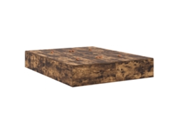 Conjunto 1 Estrado De Cama Com Arrumação Vidaxl Castanho Madeira De Pinho Maciça (150 Cm)