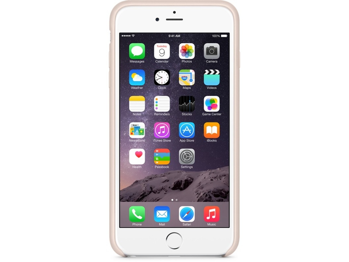 Capa APPLE iPhone 6 Plus de pele Rosa