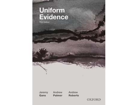 Livro Uniform Evidence de Jeremy Gans, Andrew Palmer et al. (Inglês)