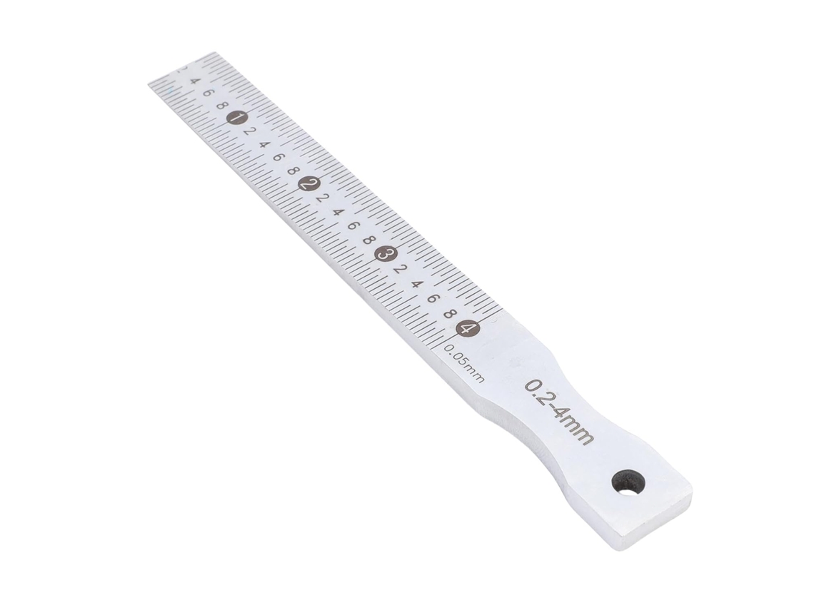 Calibrador De Folga Garosa Em Aço Inoxidável, Faixa 0,2 A 4 Mm Com