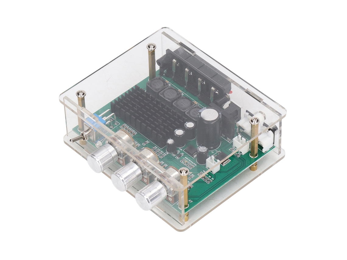 Placa de Áudio Amplificador Digital Estéreo 2 Canais para Home Theater e Carro