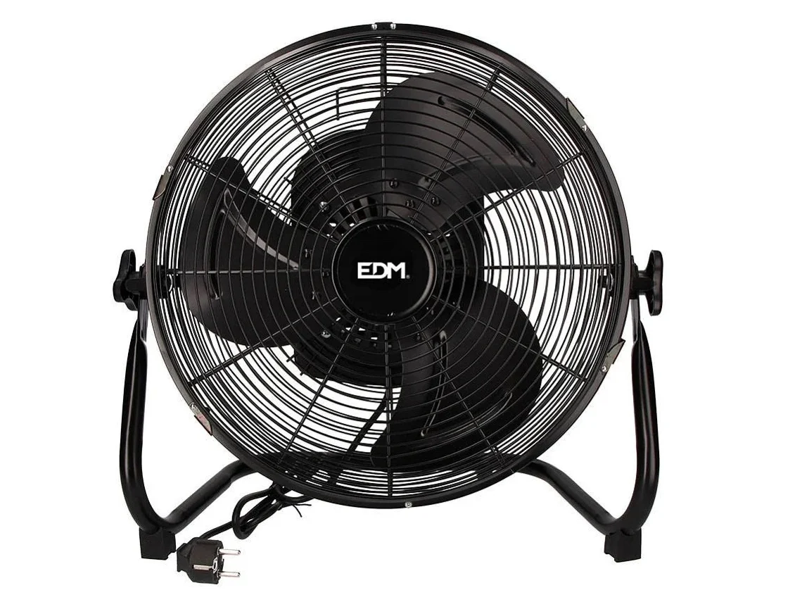 Ventilador Industrial Oscilante EDM Preto 70W Ø Aspas 45 Cm