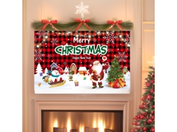 Lurelia Painel Natalício Bandeira Natal Pendurar Poliéster 180 X 110 Cm Sdbj35
