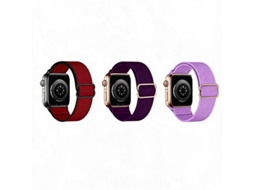 3 Pcs Bracelete Para Apple Watch 42/44/45/46/49mm Cuich