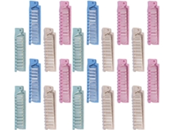 Conjunto de 20 Pentáculos Duplos de Plástico para Viagem, Ideais para Camping e Penteados.
