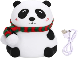 Lurelia Luz Noturna Em Forma De Panda Com Silicone Macio, Recarregável Usb, Rgb E 5 V Para Bebé E Crianças
