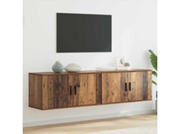 Vidaxl Conjunto De Armário De Tv Montado Na Parede 2 Unid.