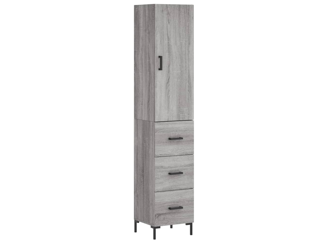 Highboard, Highboards Vidaxl Cinzeto Madeira Processada (n/a)