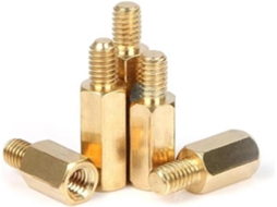 Conjunto De 10 Espaçadores Parafusos Sextavados Latão M2.5/m3/m4