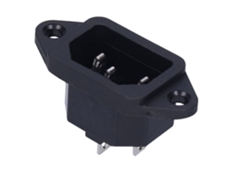 Conector Macho 3-core 10a 250v Chassis Industrial