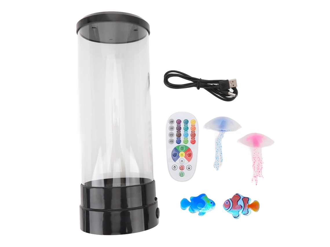 Lâmpada Medusa Luz Noturna Led Controle Remoto