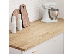 Vidaxl Bancada De Cozinha Retangular 140x63,5x2,7 Cm Carvalho Maciça