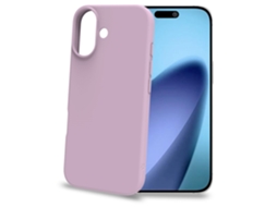 Capa De Borracha Macia Para Iphone 17, Rosa, Interior Resistente A Arranhões.