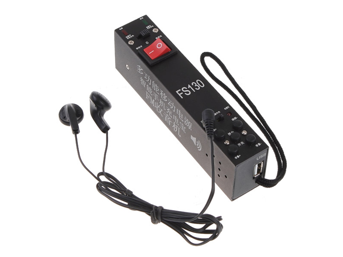 Power Bank EOOCOO (rádio Fm para Carregamento de Telefone Móvel)