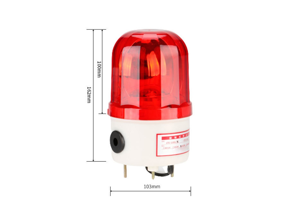 Laxiscreed Sinal Rotativo Led À Prova De Água E Poeira Com Aviso Sonoro De 90db Para Indicações Visuais E Sonoras